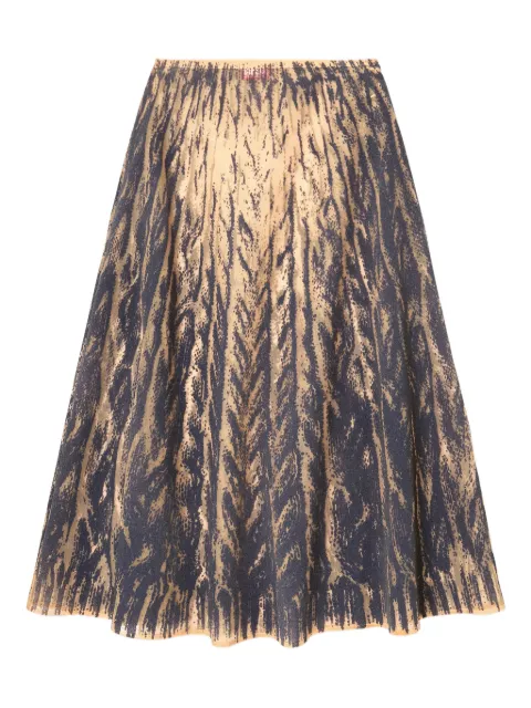 Diesel printed tulle midi skirt