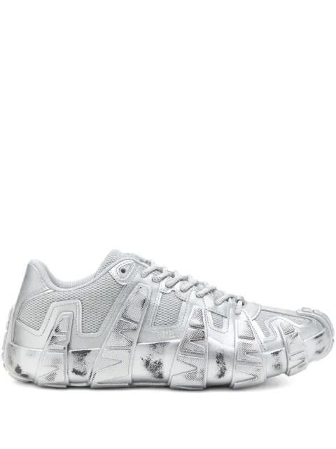 Diesel Griffe metallic mesh sneakers
