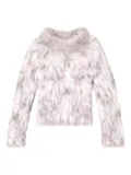 Diesel long-sleeve textured sweater - White