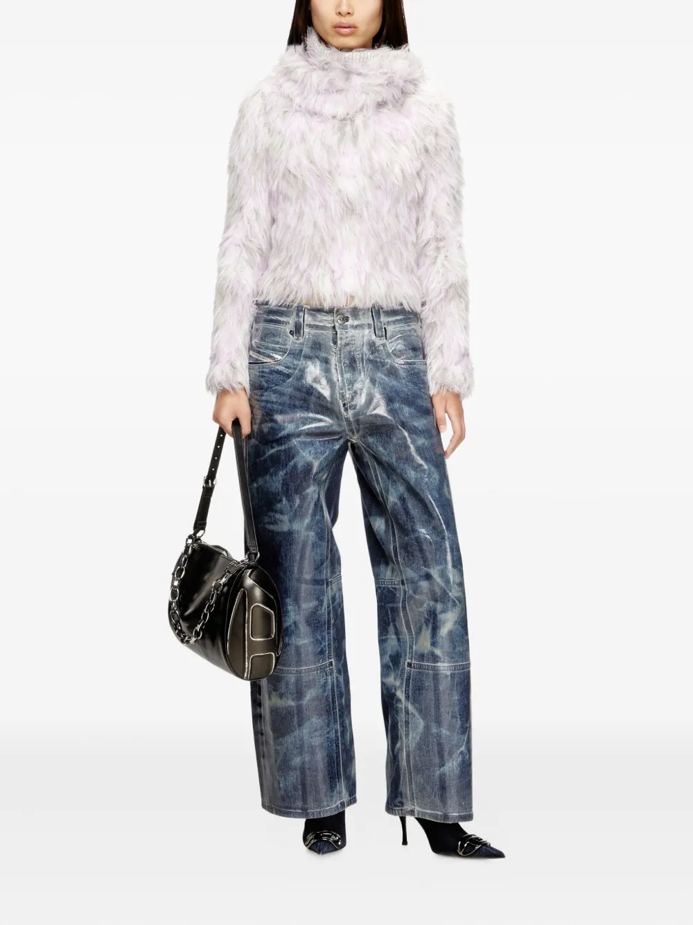 Diesel long-sleeve textured sweater | Knitted Sweaters | Image 2