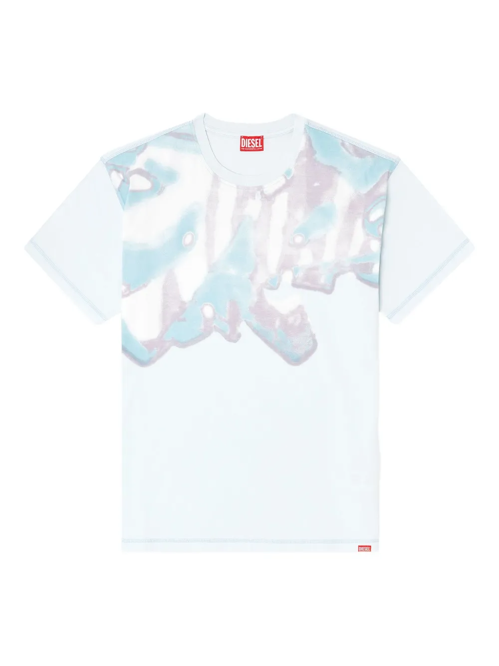 Diesel faded-graphic cotton T-shirt | Blue | Image 1