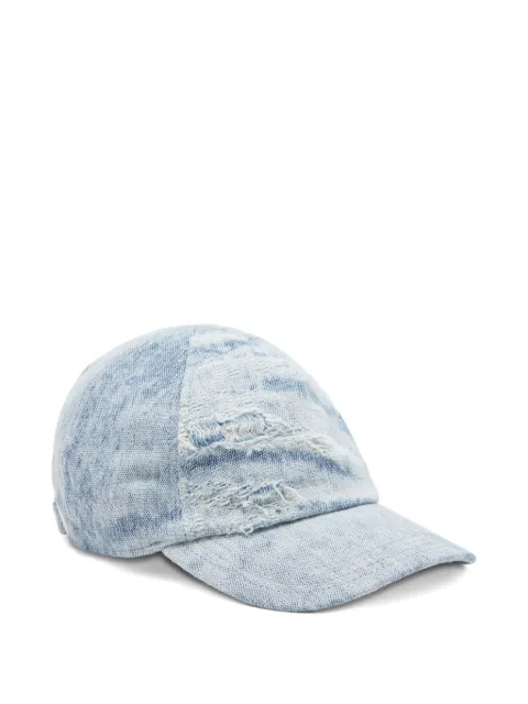 Diesel gorra de béisbol de mezclilla con efecto envejecido