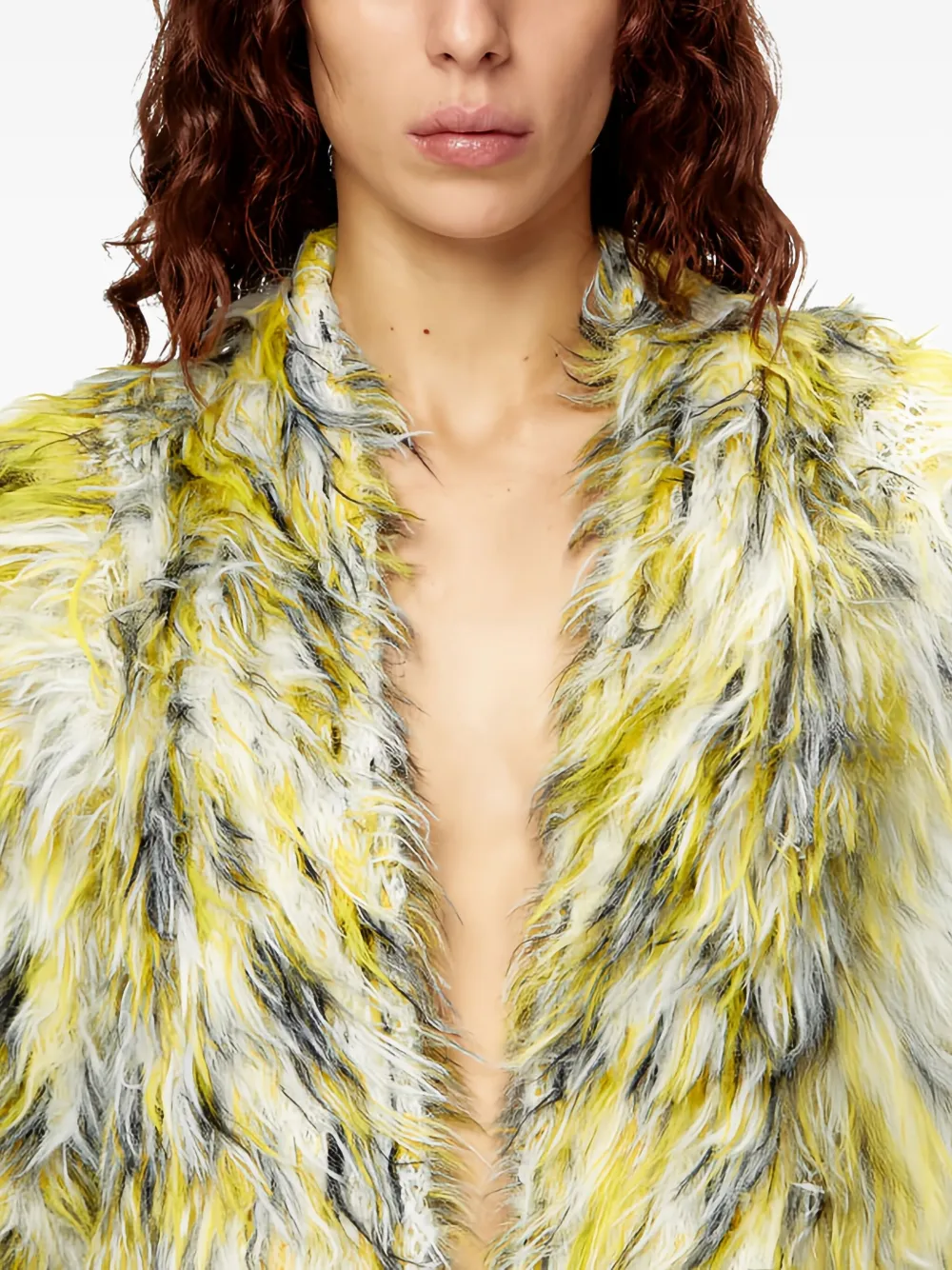 Diesel M-annaine Cardigan In Yellow