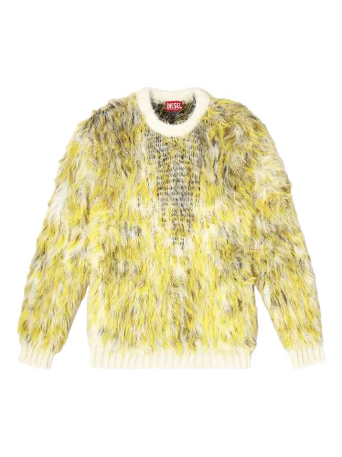 Diesel fluffy jacquard-knit sweater