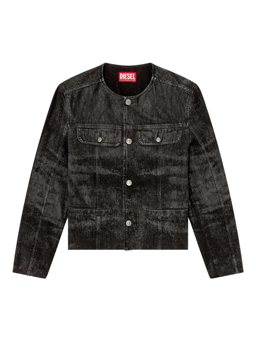 Diesel D-Aberdeen デニムジャケット - ブラック Diesel D-Aberdeen デニムジャケット - ブラック