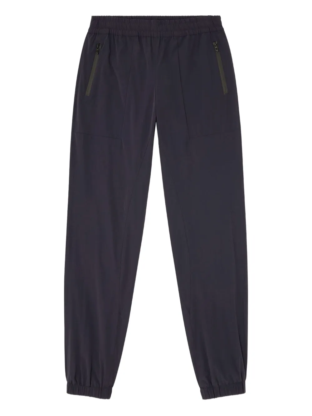 Diesel Zip-pocket Elastic-waist Trousers In Black