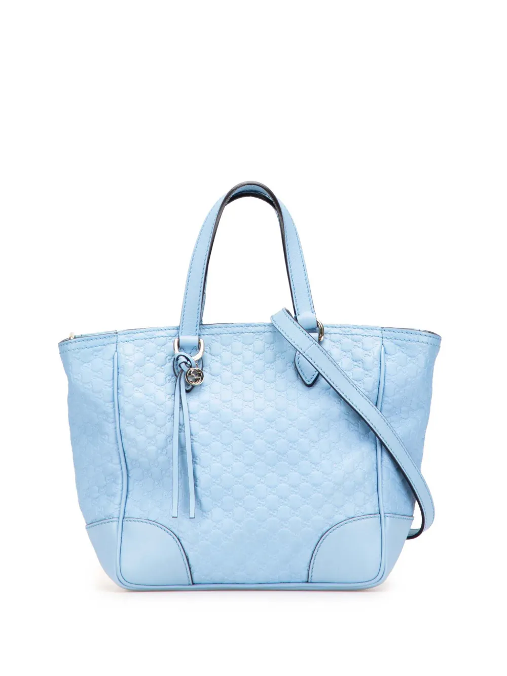 Gucci Pre-Owned 2000-2015 スモール マイクログッチシマ ブリー サッチェルバッグ - ブルー Gucci Pre-Owned 2000-2015 スモール マイクログッチシマ ブリー サッチェルバッグ - ブルー