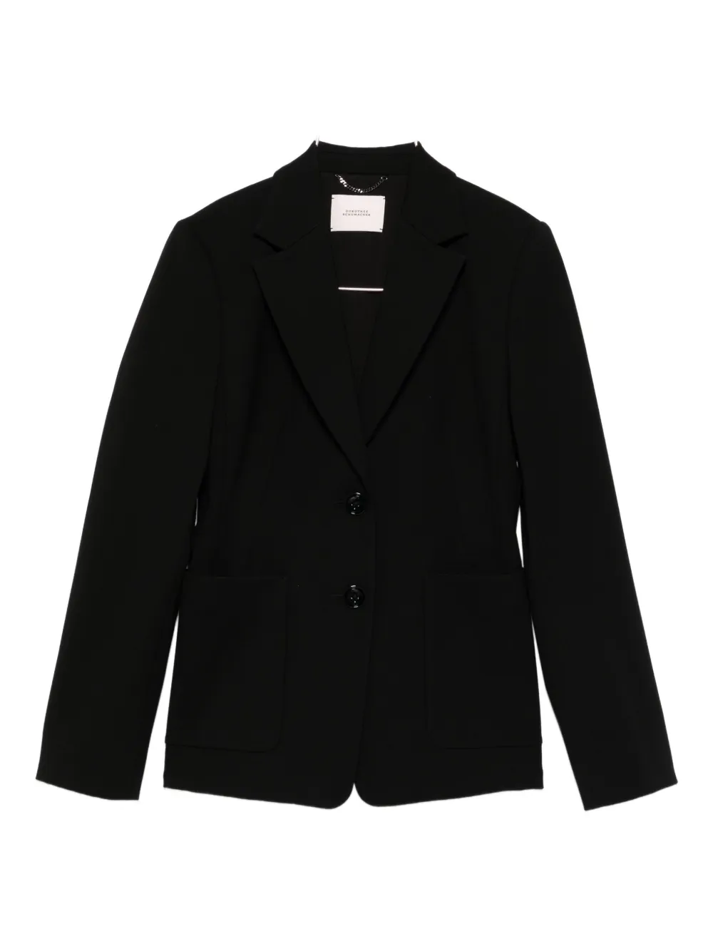 Dorothee Schumacher Emotional Essence Patch-pocket Blazer In Black