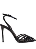 Le Silla 110mm Embrace patent-leather ankle-strap sandals - Black