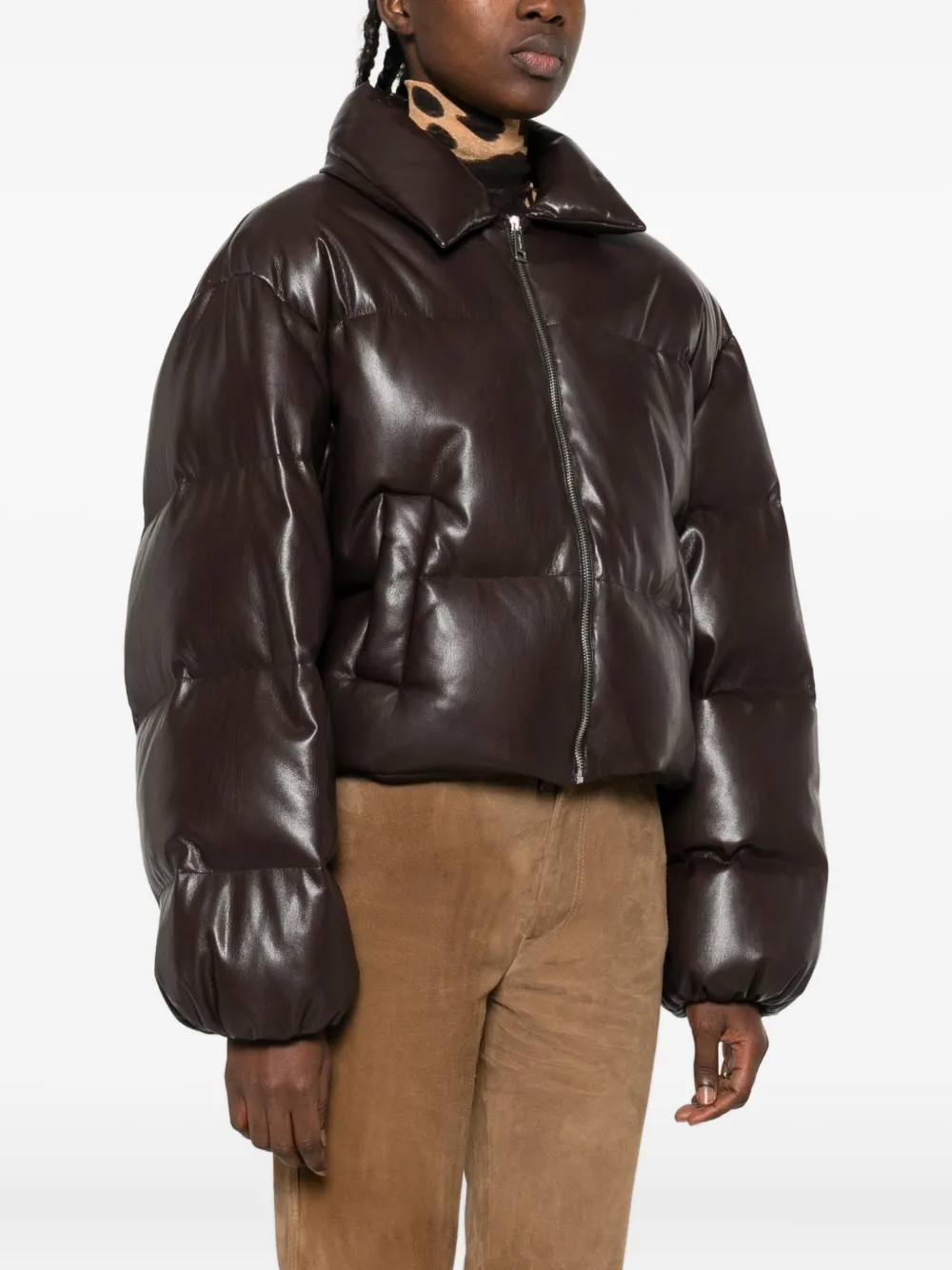 Nanushka Gewatteerd donsjack Bruin