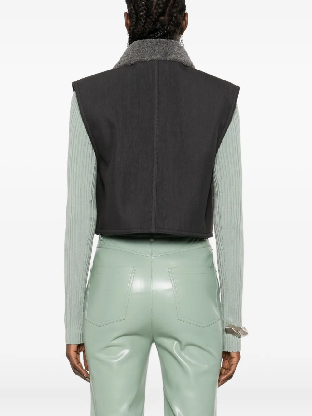 Nanushka Cargo gilet met contrasterende kraag Grijs