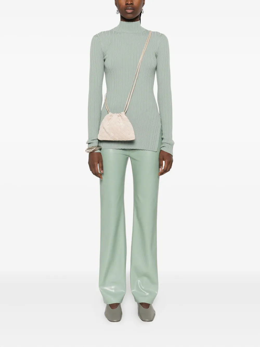 Nanushka ribbed turtleneck top | Knitted Tops | Image 2