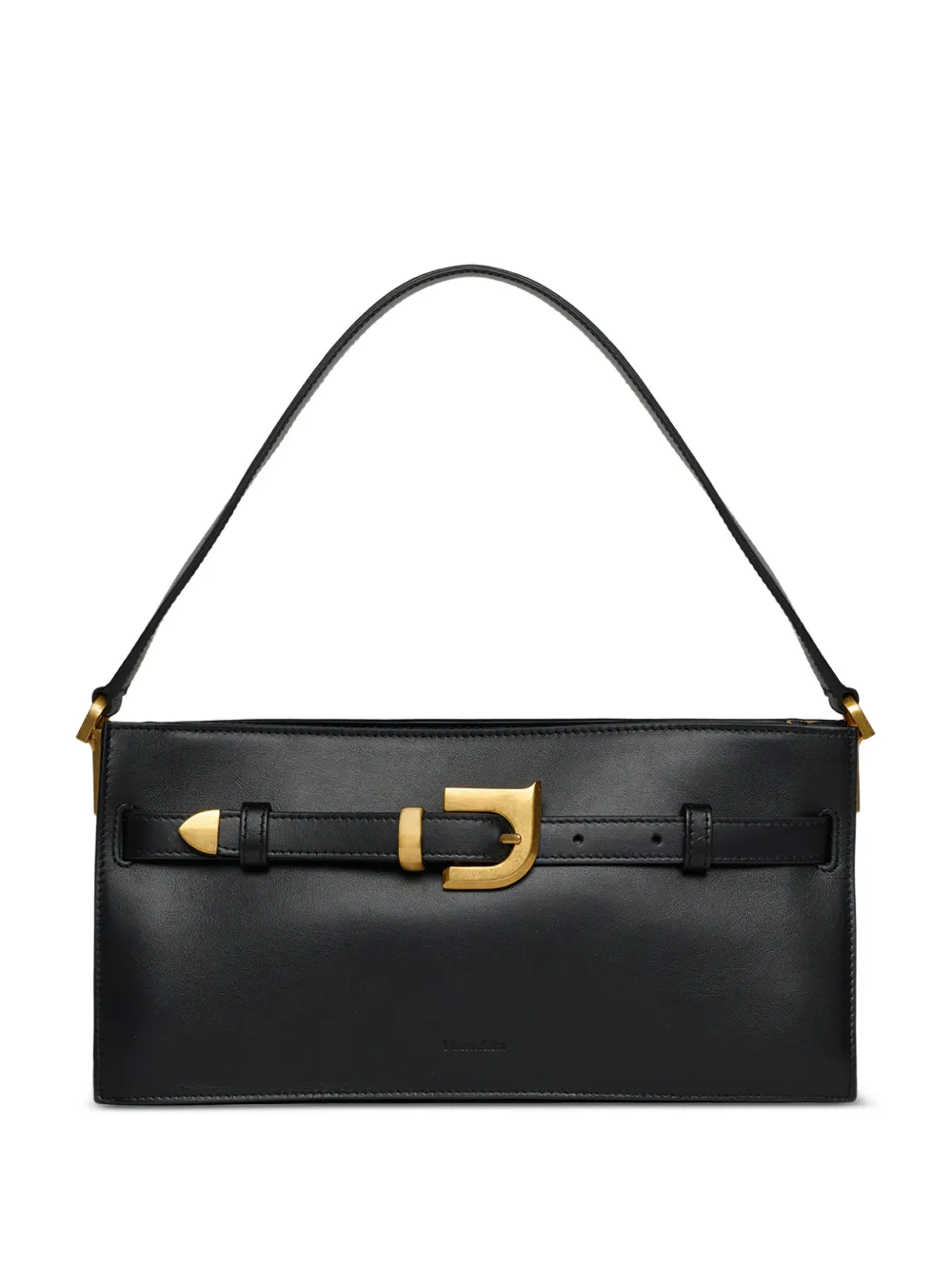 Nanushka mini Harmonica buckle-detail shoulder bag - Nero
