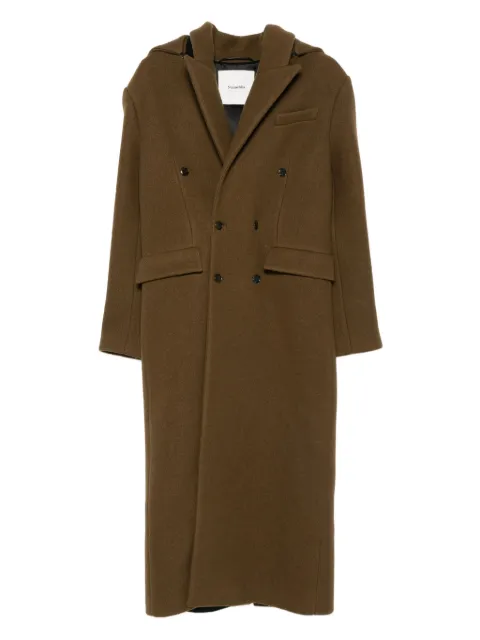 Nanushka abrigo con capucha removible