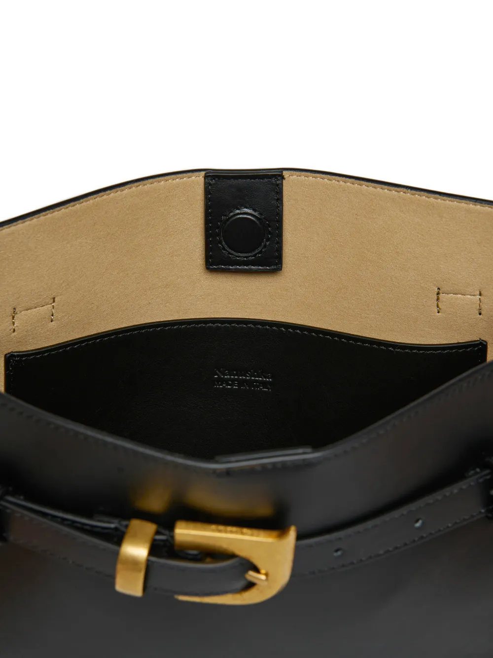 Nanushka Harmonica shopper met gespdetail Zwart