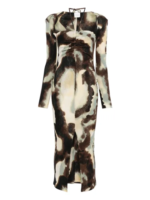 Nanushka ruched-detail maxi dress