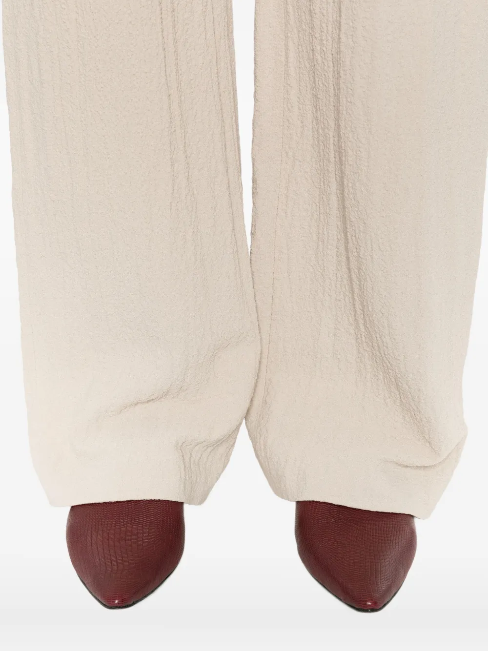 Nanushka Broek met elastische taille Beige