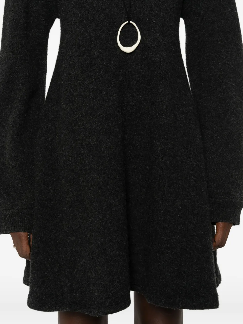 Nanushka Gebreide mini-jurk met A-lijn Grijs