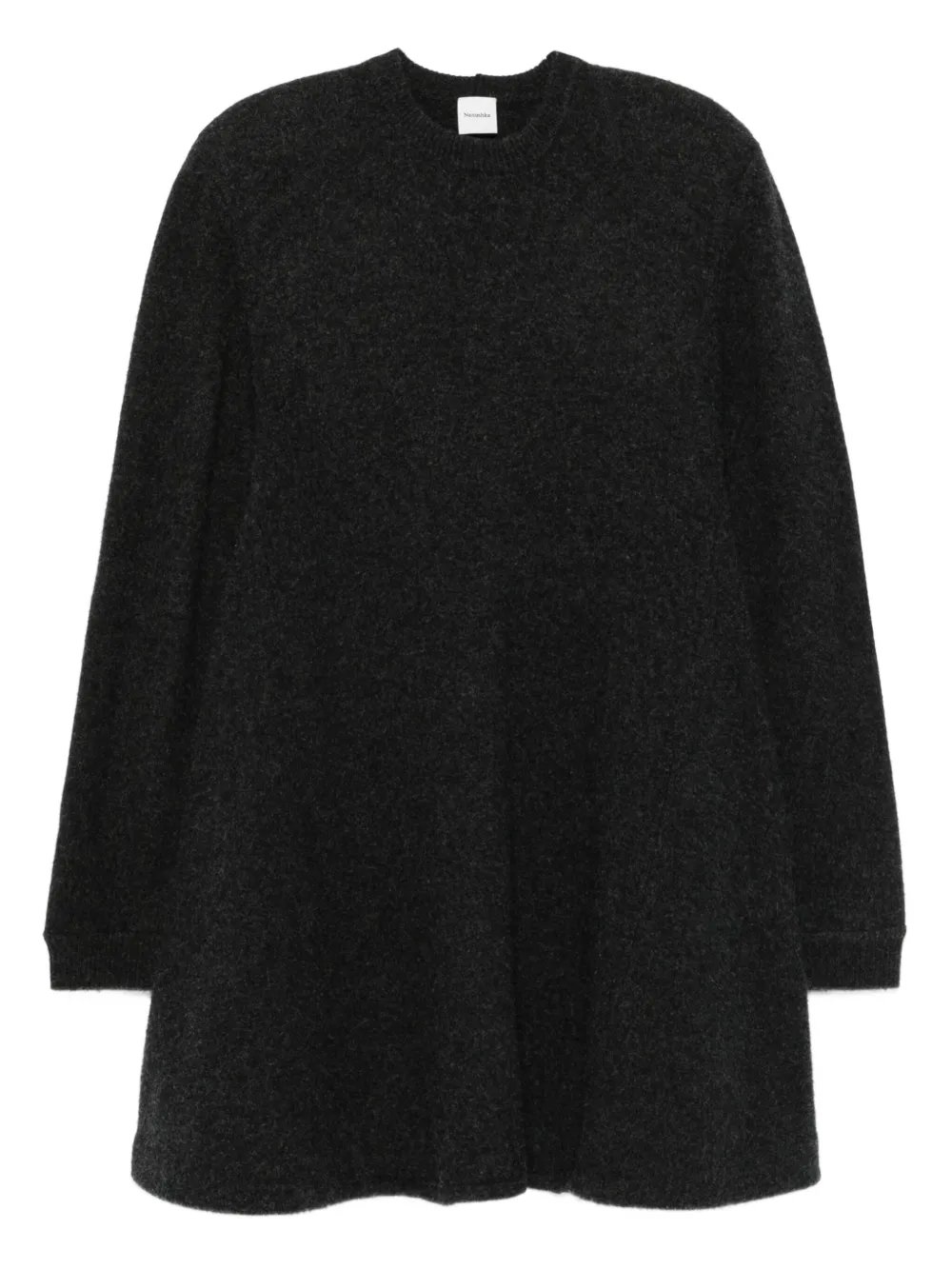 Nanushka Gebreide mini-jurk met A-lijn Grijs