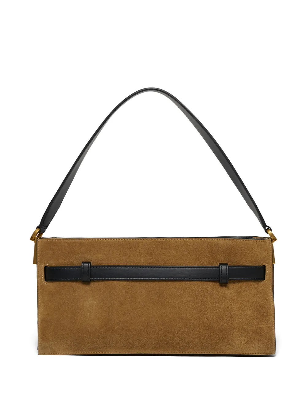 Nanushka Harmonica leren mini-schoudertas met gespdetail - Beige