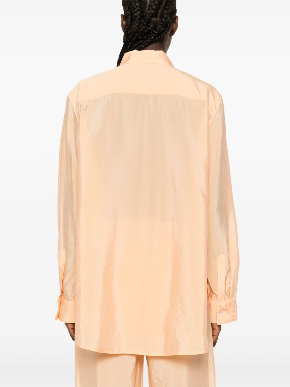 Nanushka Linnen blouse Oranje