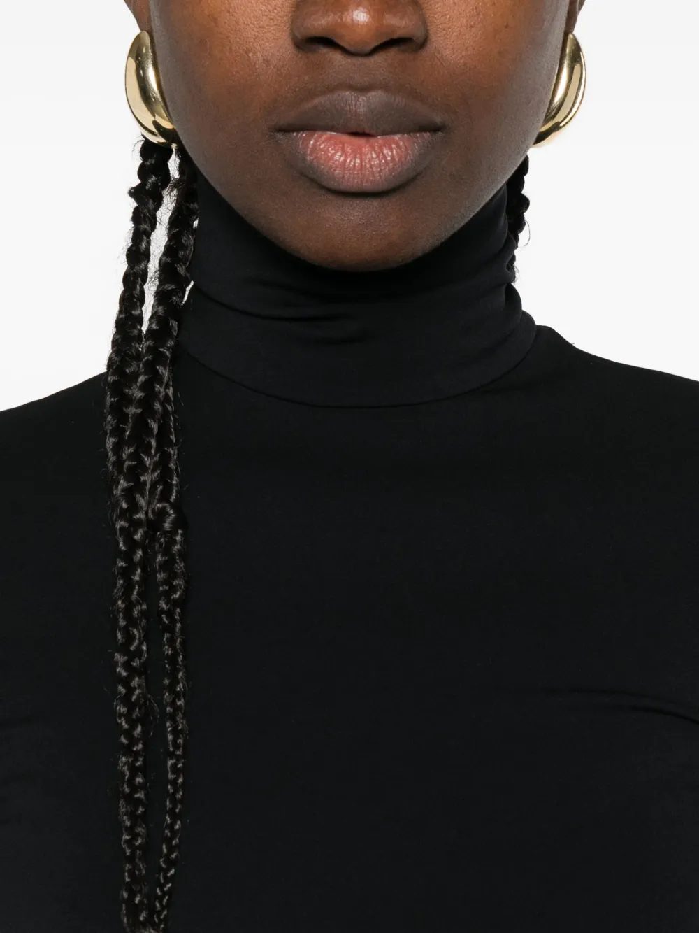 Nanushka Top met col Zwart
