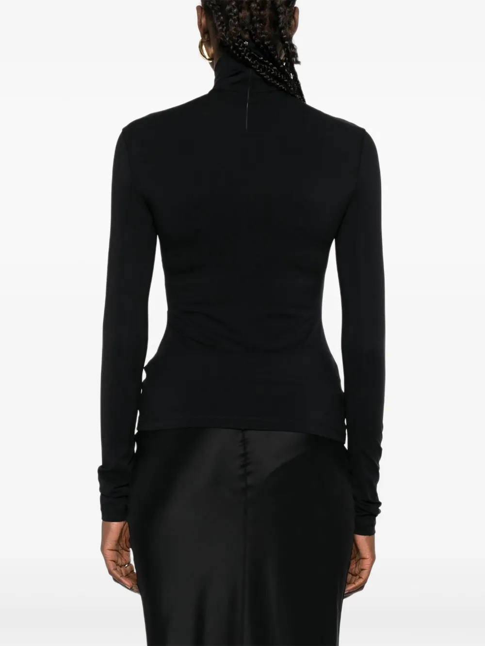 Nanushka Top met col Zwart