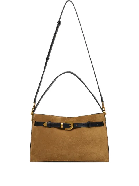 Nanushka Harmonica buckle-detail suede tote bag