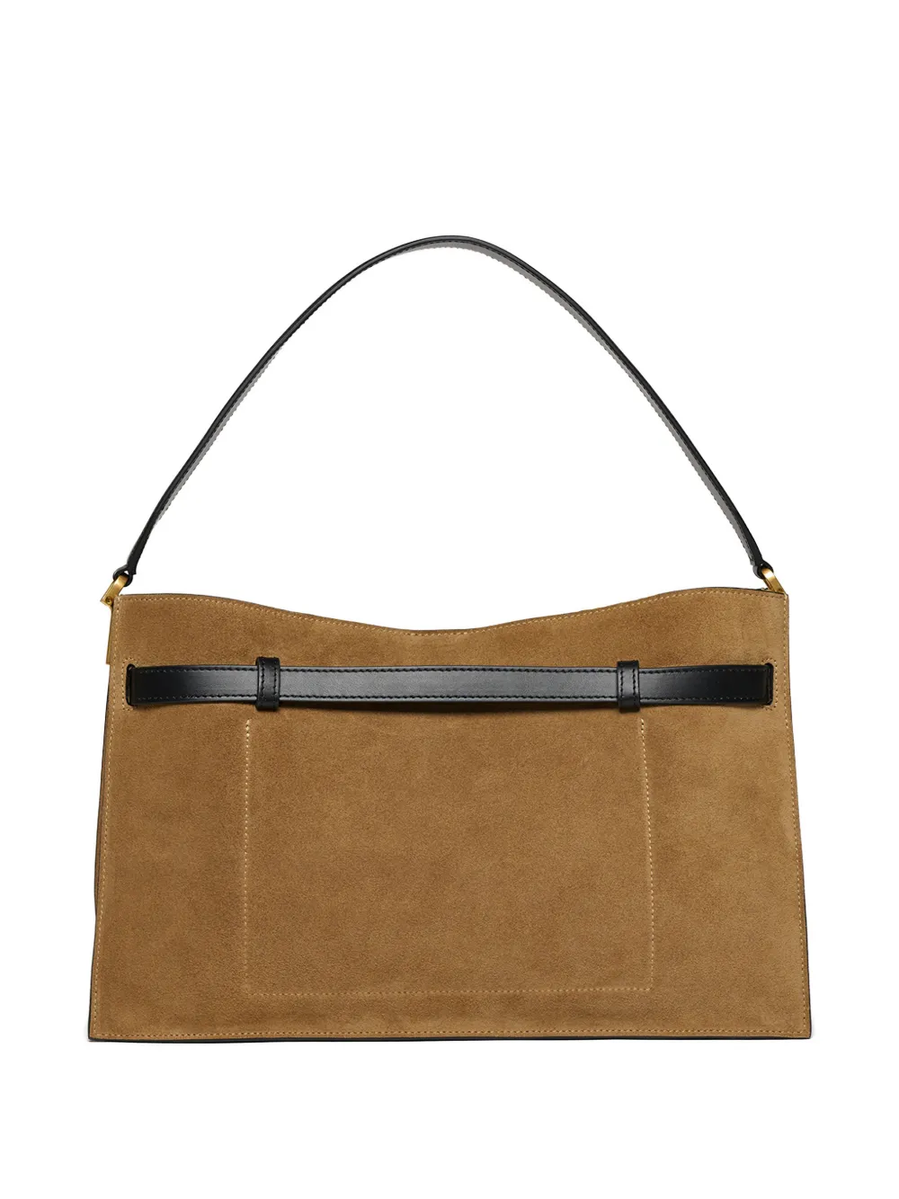 Nanushka Harmonica buckle-detail suede tote bag - Bruin