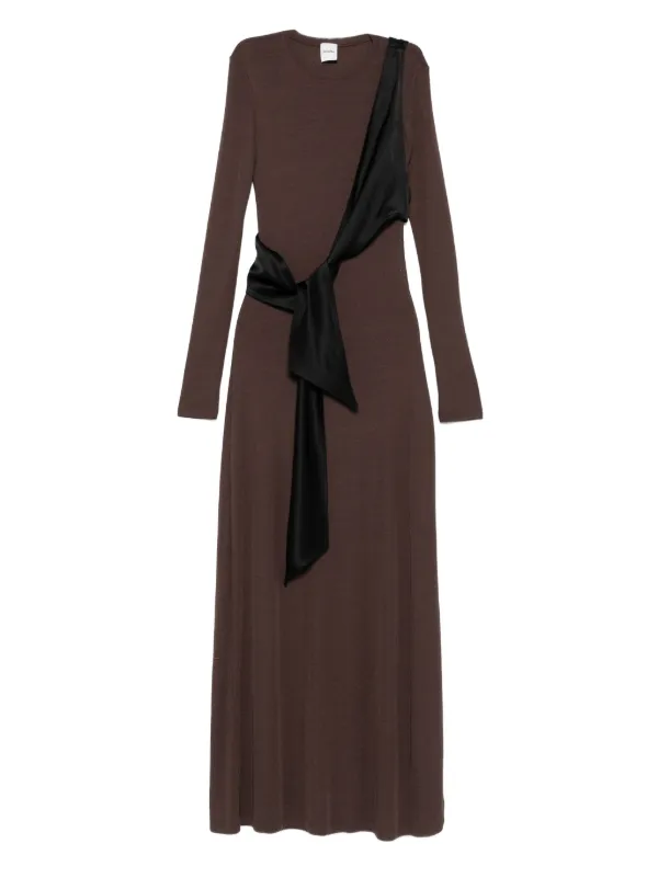 nanushka brown dress Nanushka