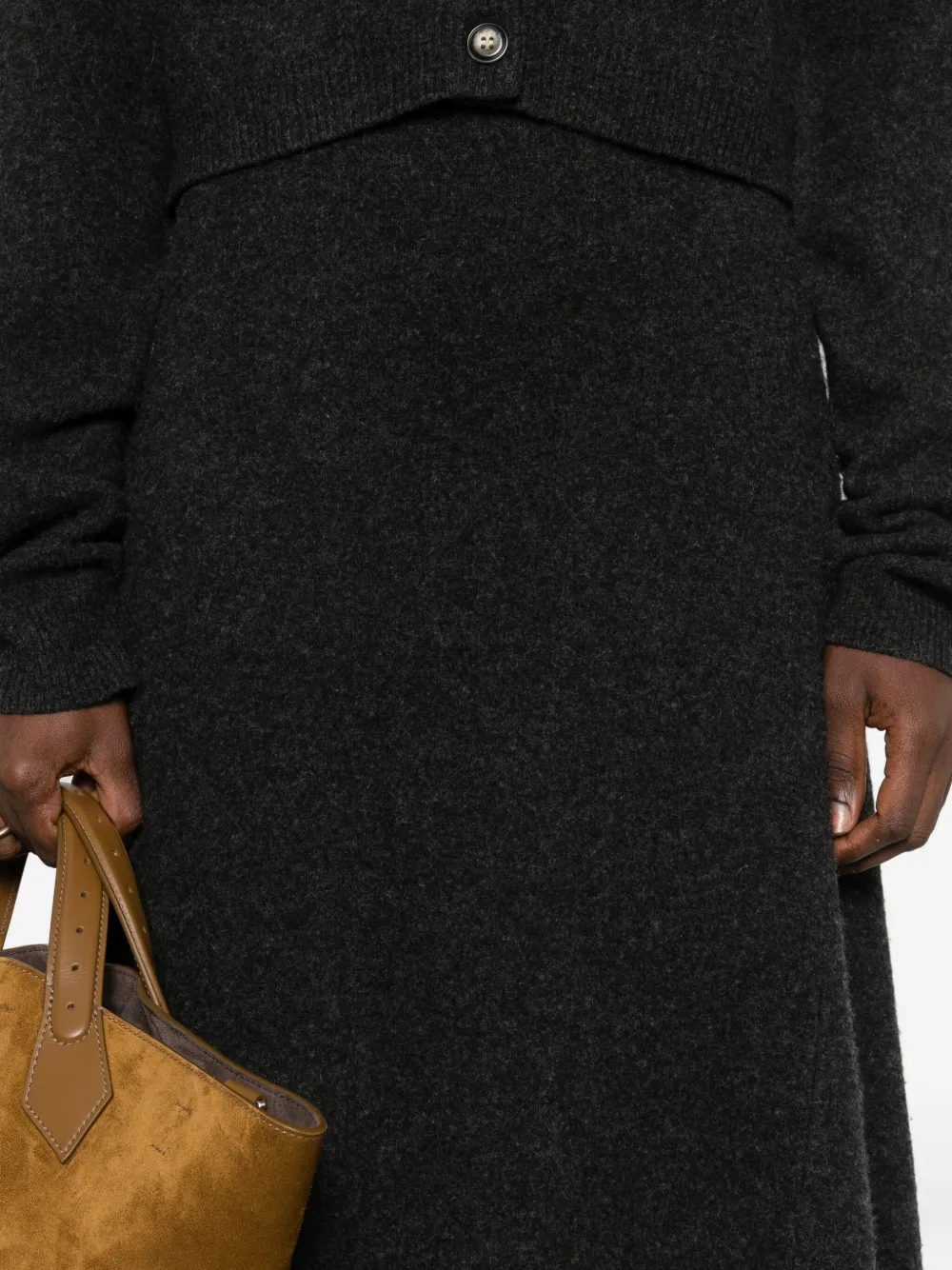 Nanushka A-lijn midi-rok Grijs