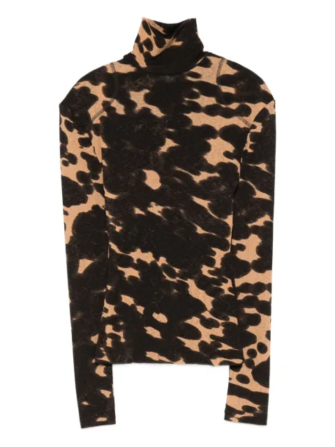 Nanushka print turtleneck top