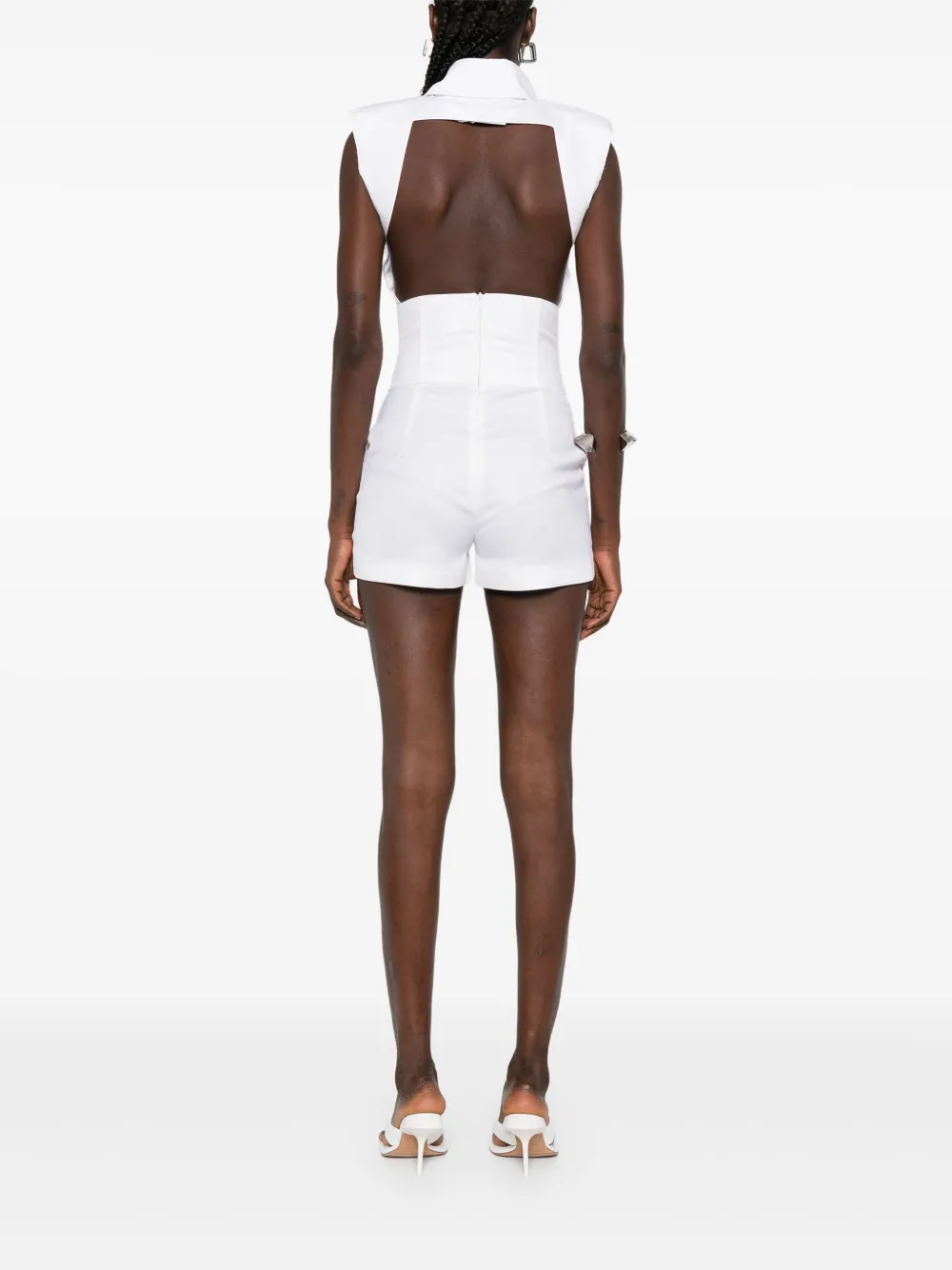 Vestiaire D'un Oiseau Libre Corset Shorts In White