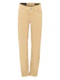 DONDUP KIDS logo-patch trousers - Neutrals