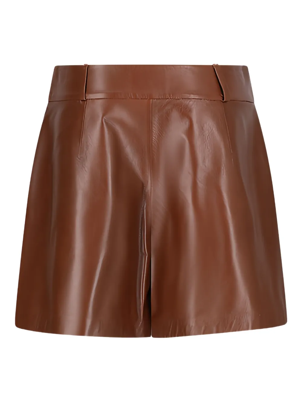 Desa 1972 Leather Shorts In Brown