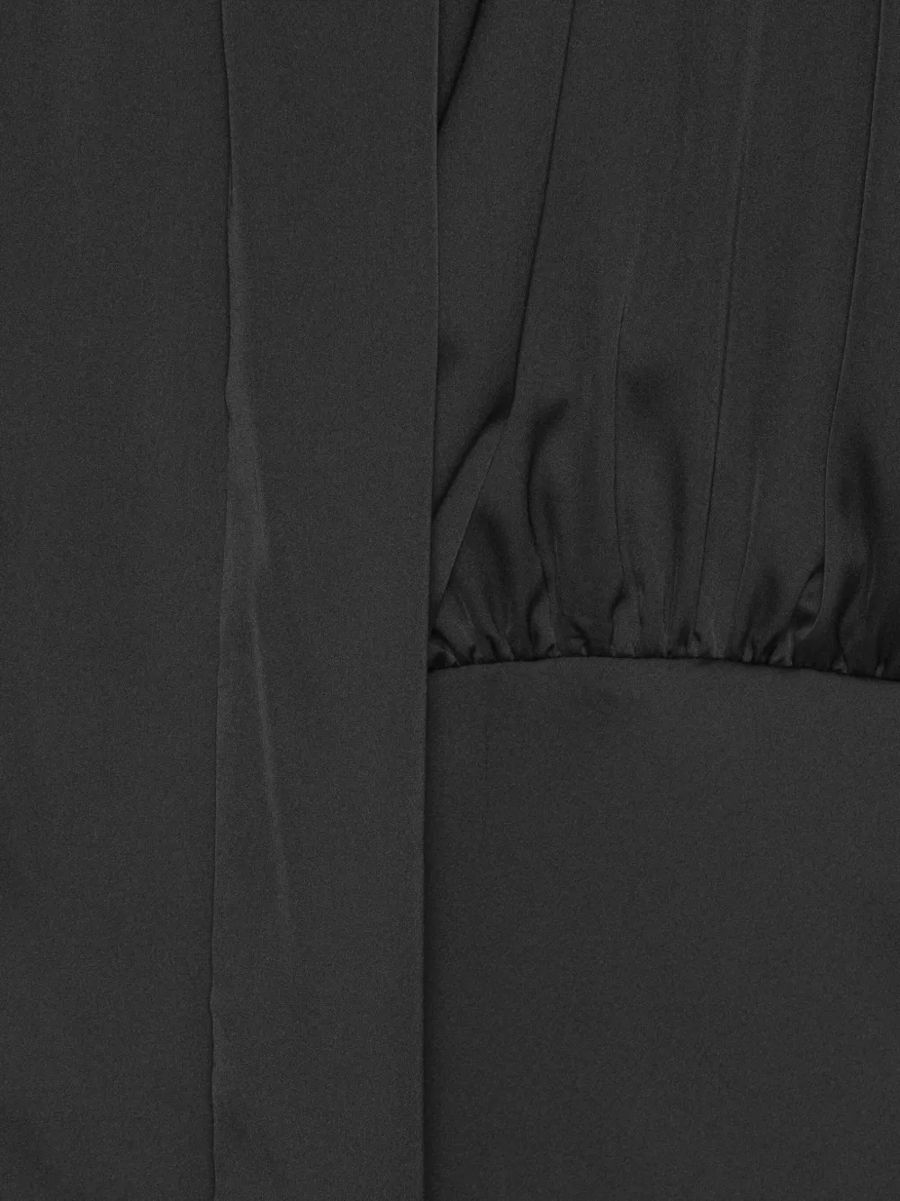 Rotate Birger Christensen Chiffon Long-sleeve Maxi Dress In Black
