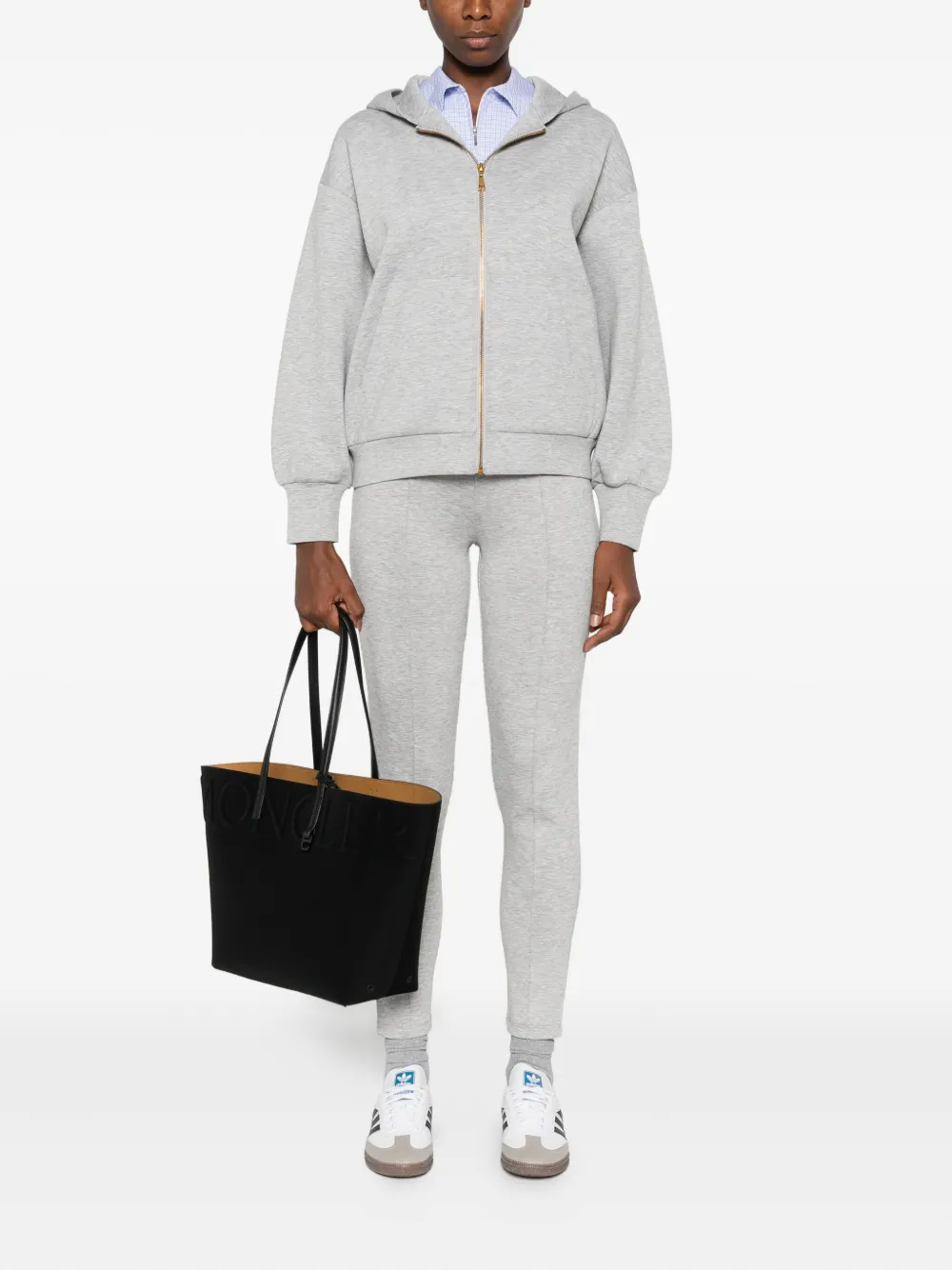 TWINSET Top met capuchon - Grijs
