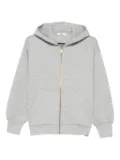 TWINSET hooded zip-up top - Grey