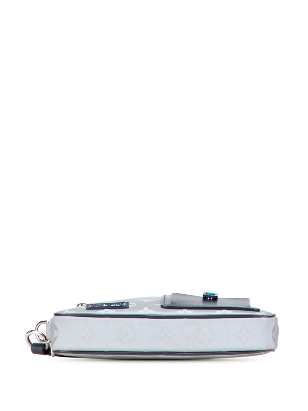 Pre-owned Louis Vuitton 2018 Monogram Satellite Alpha Clutch Bag In Gray