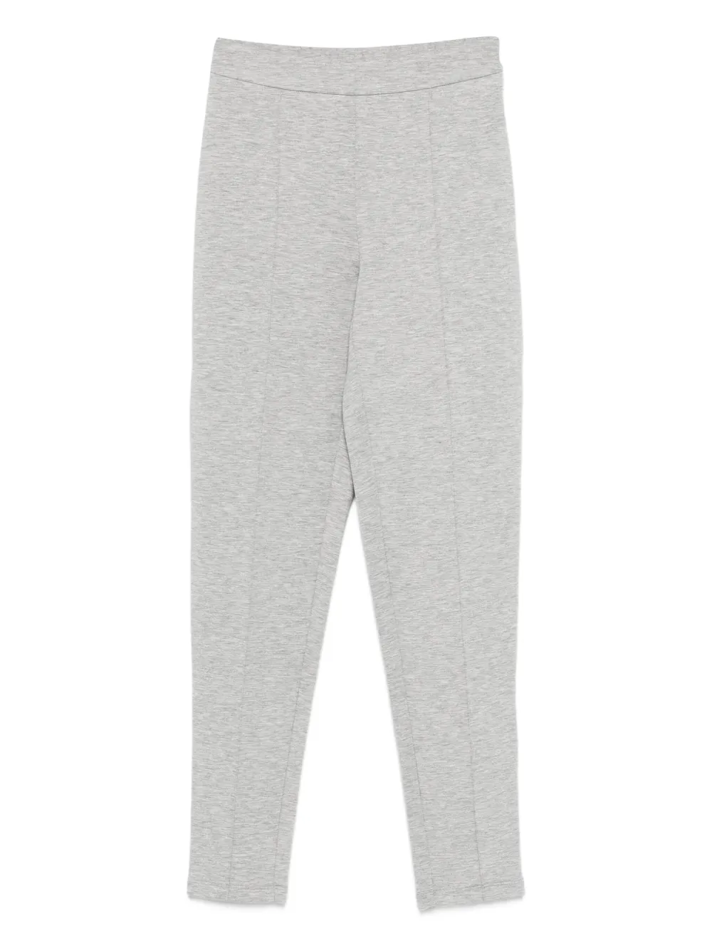 Twinset Front-seam Straight Trousers In Gray