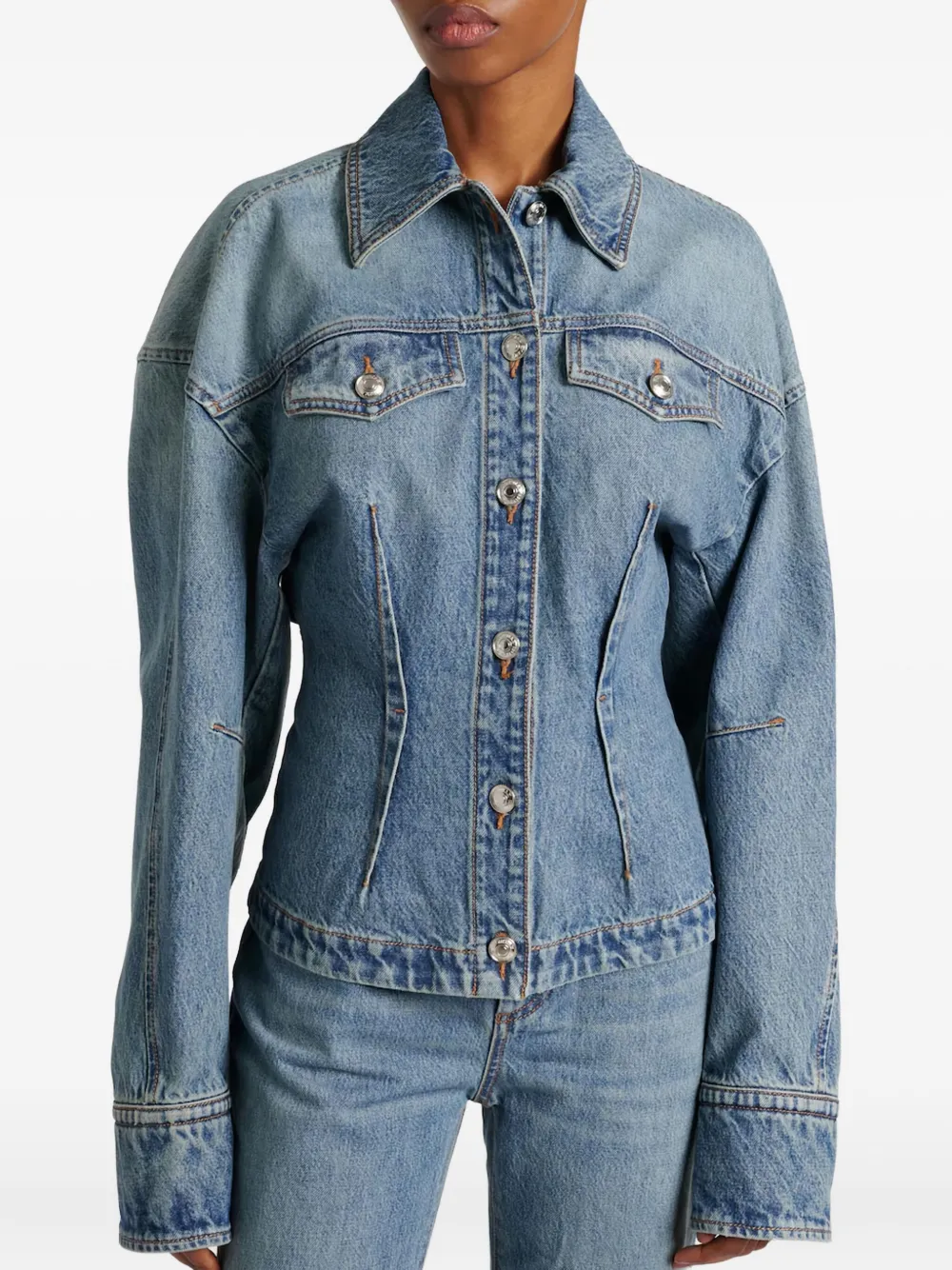 Sportmax Denim jack Blauw
