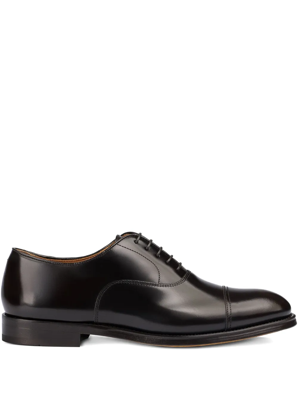 Doucal's leather lace-up Oxford shoes | Brown | Image 1