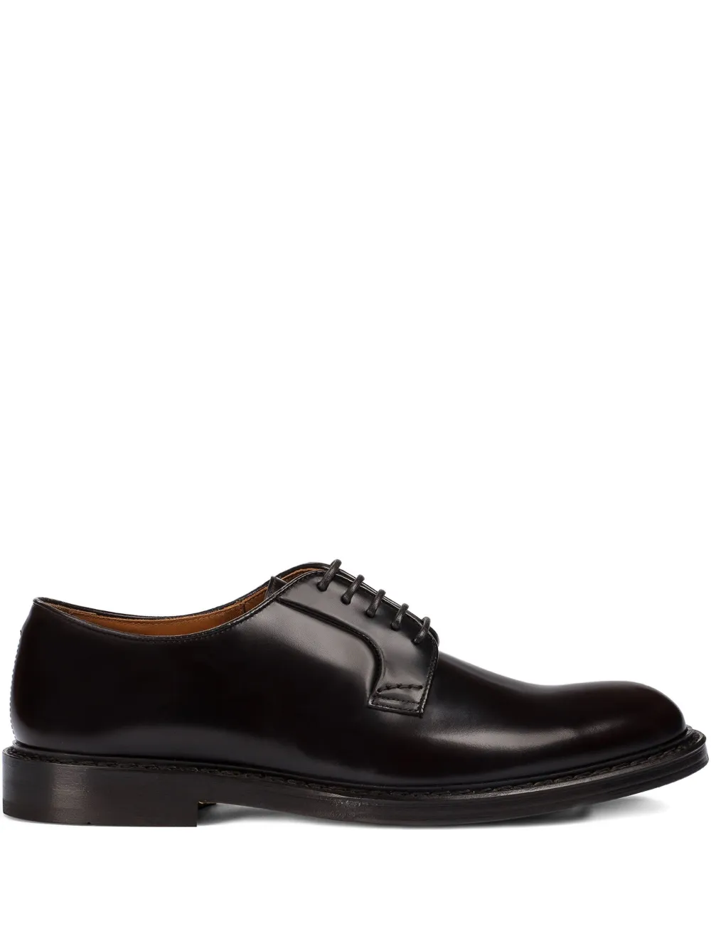Doucal's leather lace-up loafers Brown