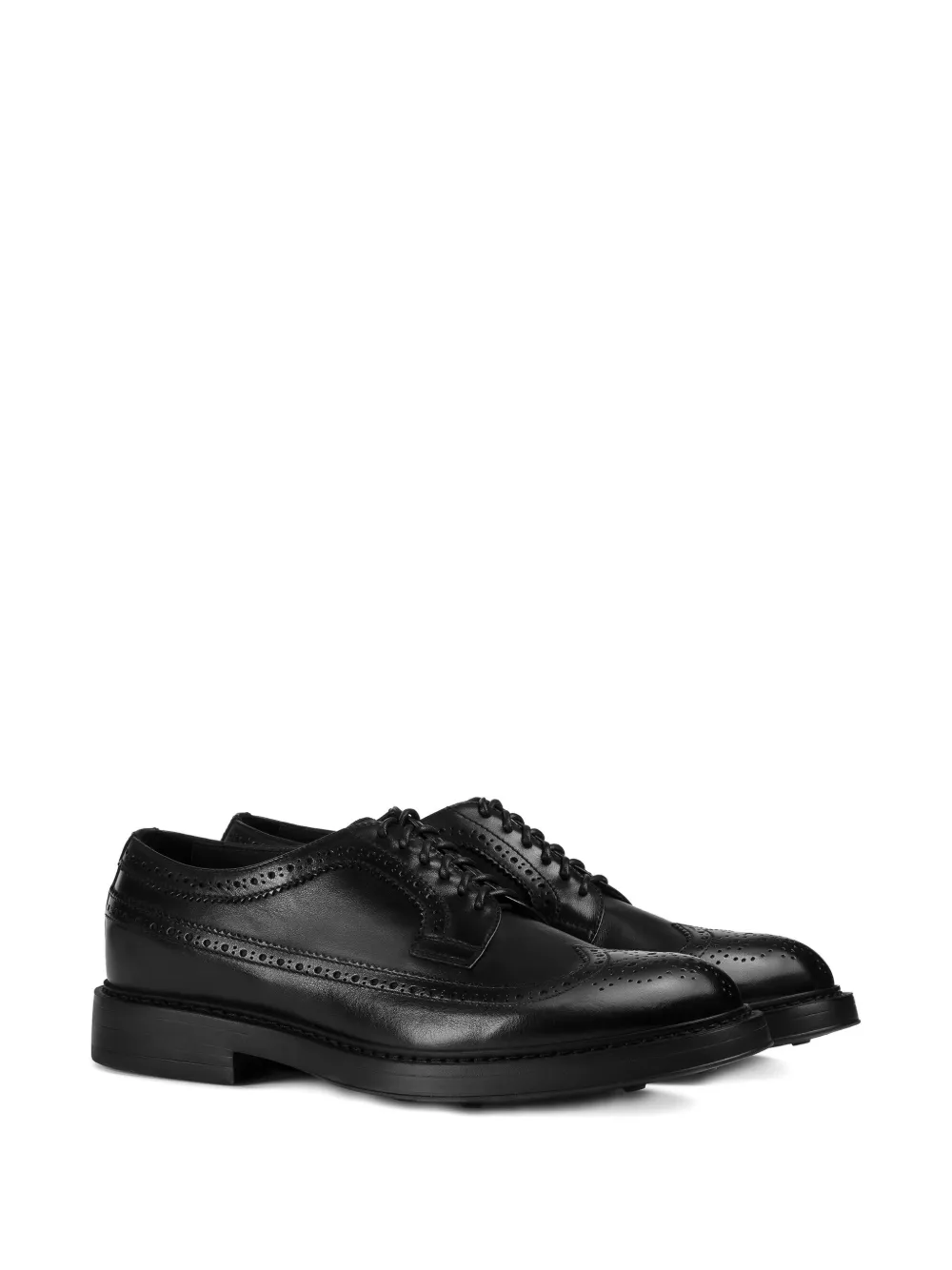 Doucal's leather lace-up brogues Black