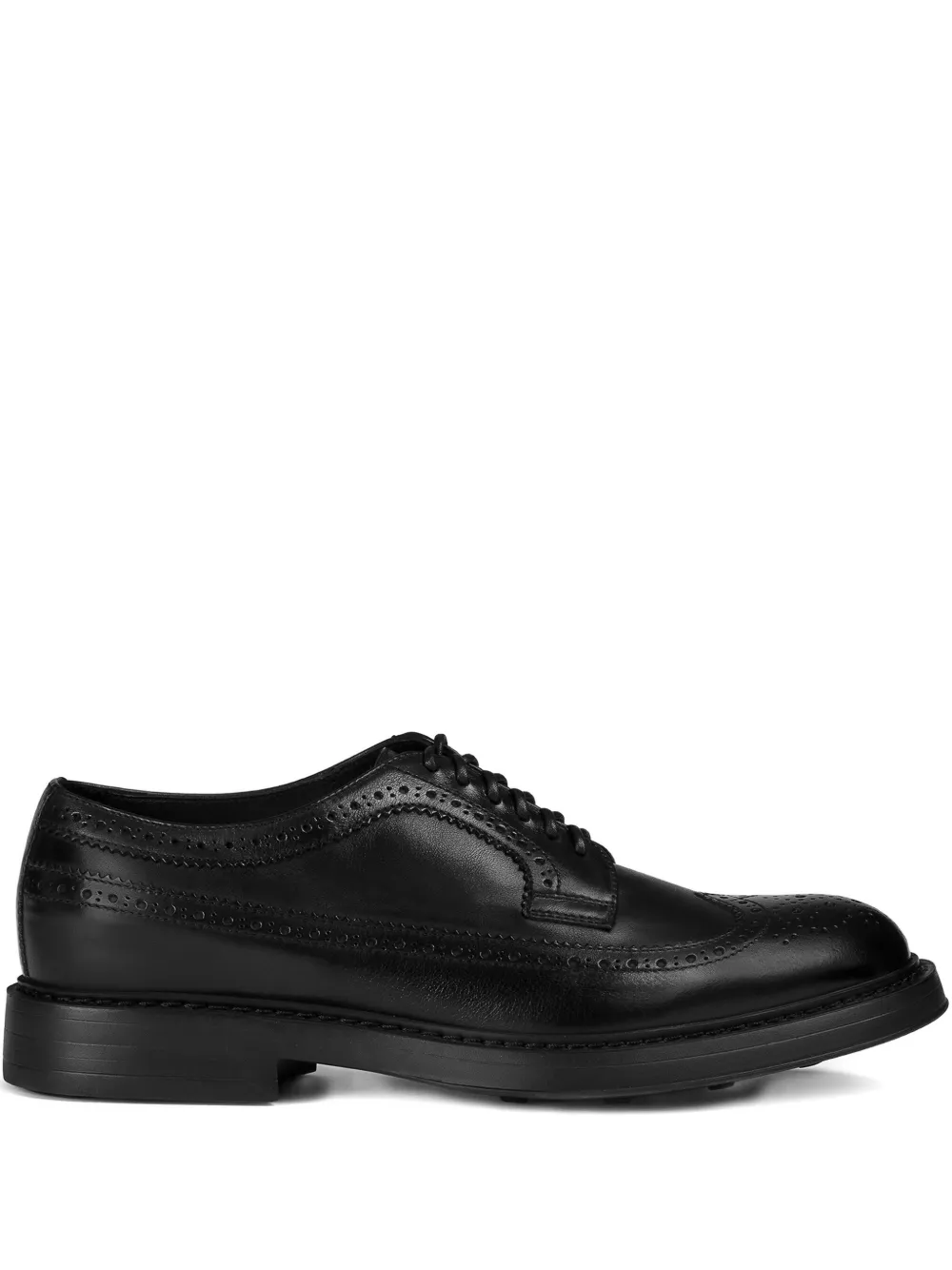 Doucal's leather lace-up brogues Black