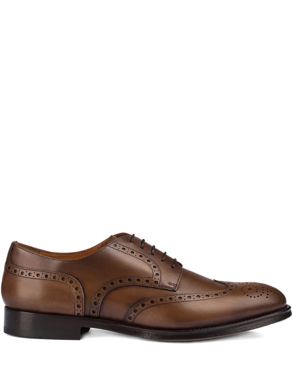 Doucal's leather lace-up brogues Brown