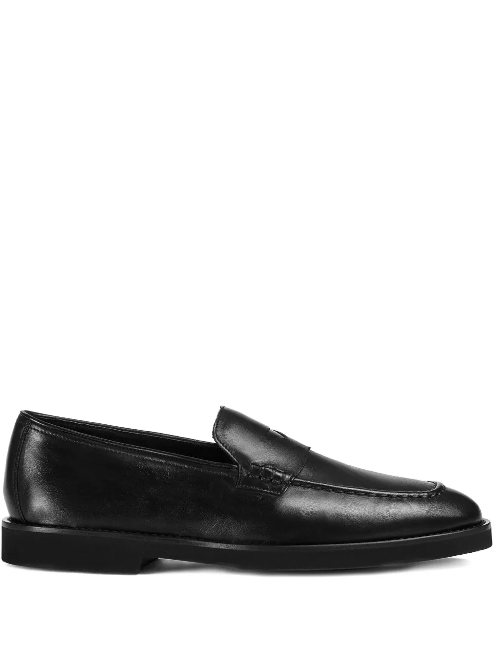 Doucal's leather loafers Black