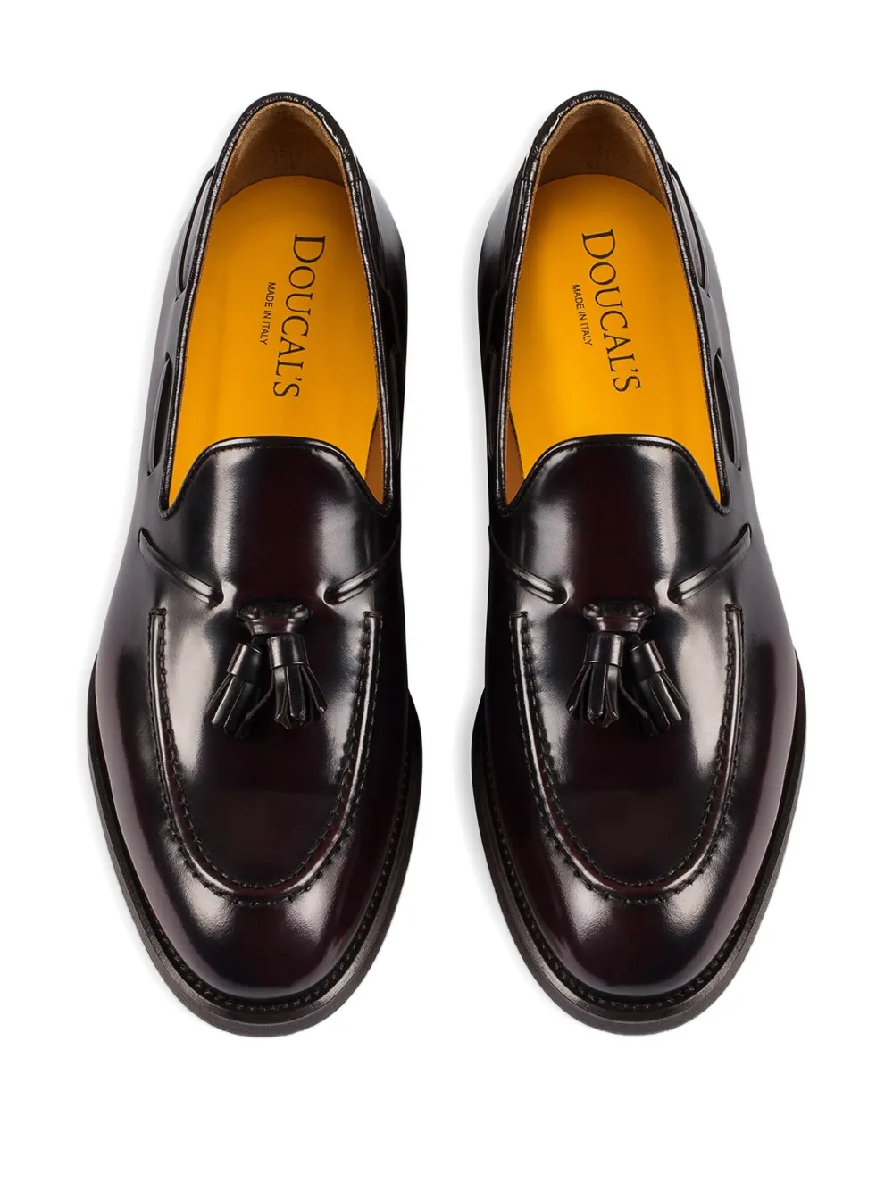 Doucal's Leren loafers met kwastjes Rood