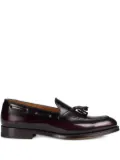 Doucal's tassel leather loafers - Red