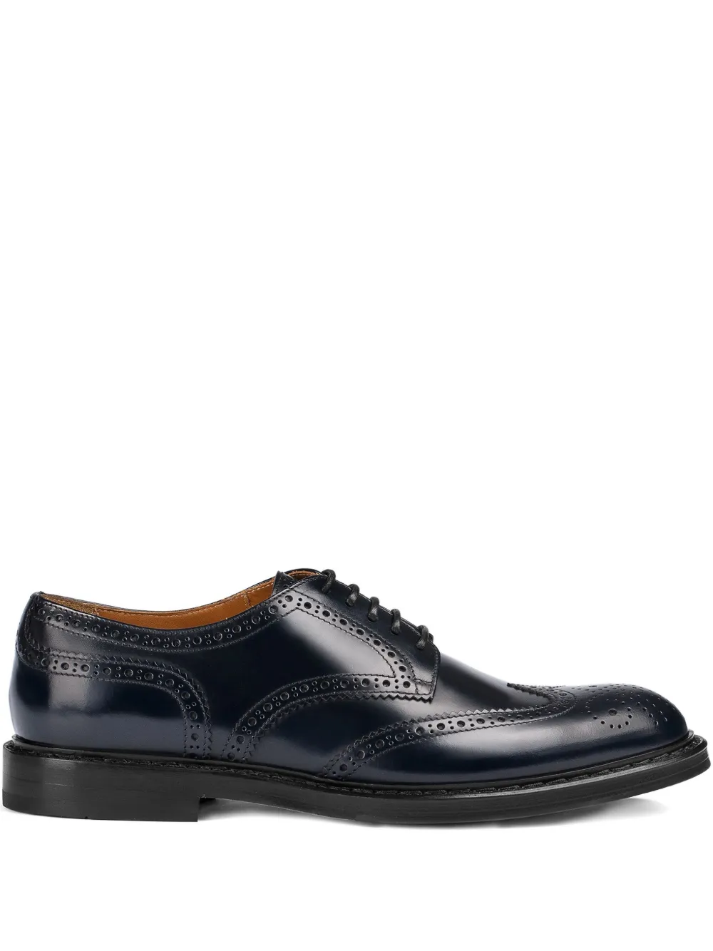 Doucal's leather lace-up brogues Black